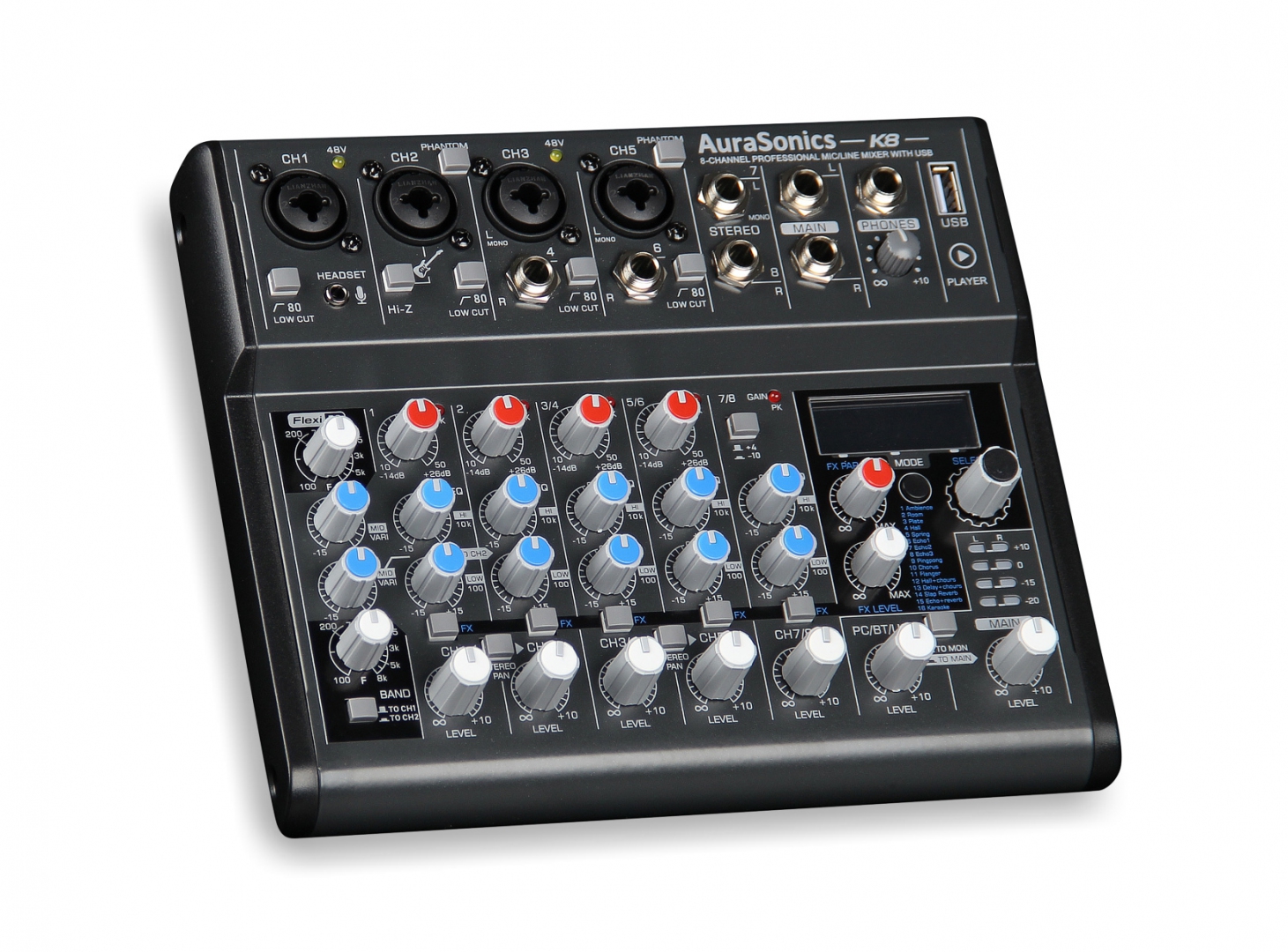 AuraSonics K8 компактный микшерный пульт в Геленджике