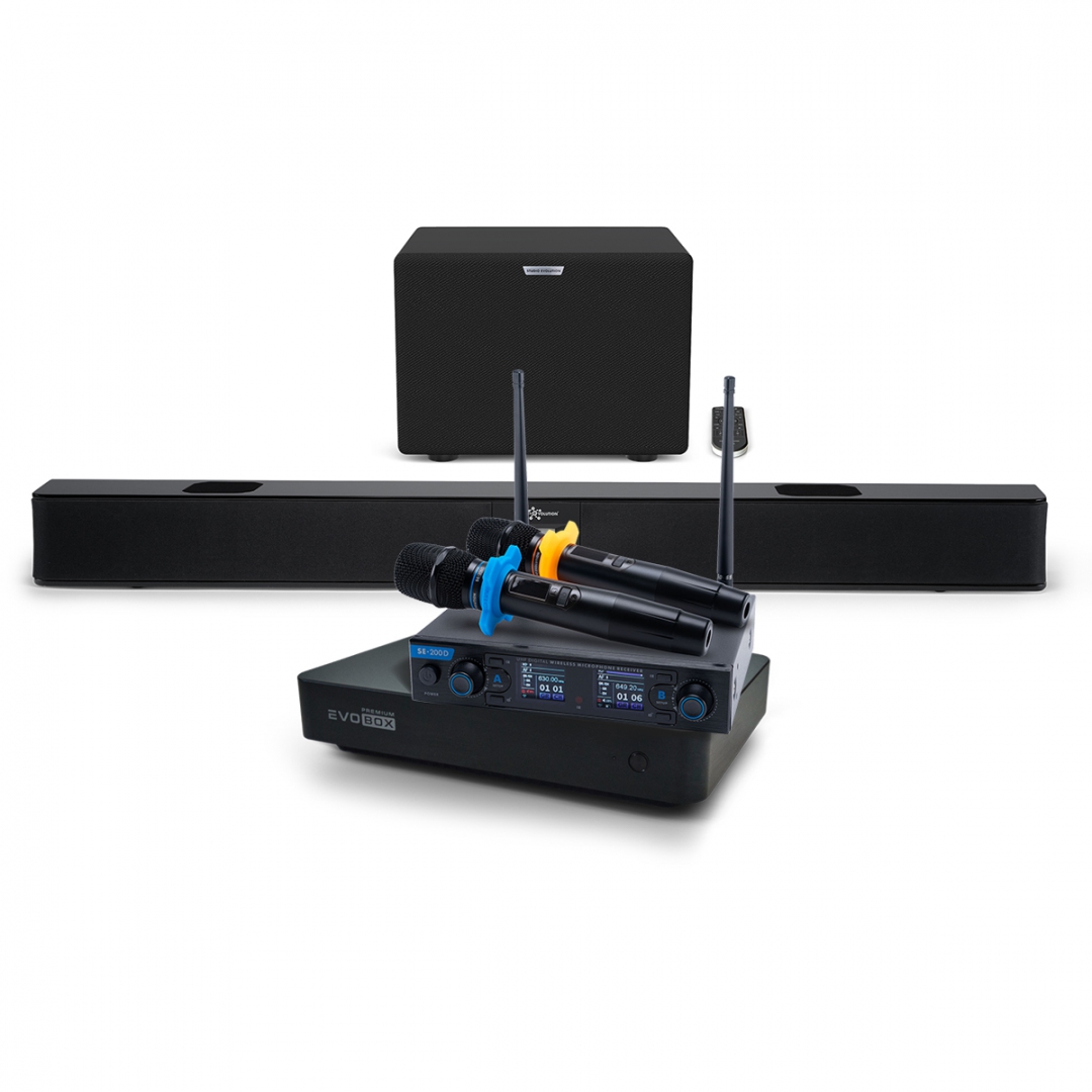 Hi-End караоке-система EVOBOX Premium + EvoSoundBar (саундбар с караоке) в Геленджике