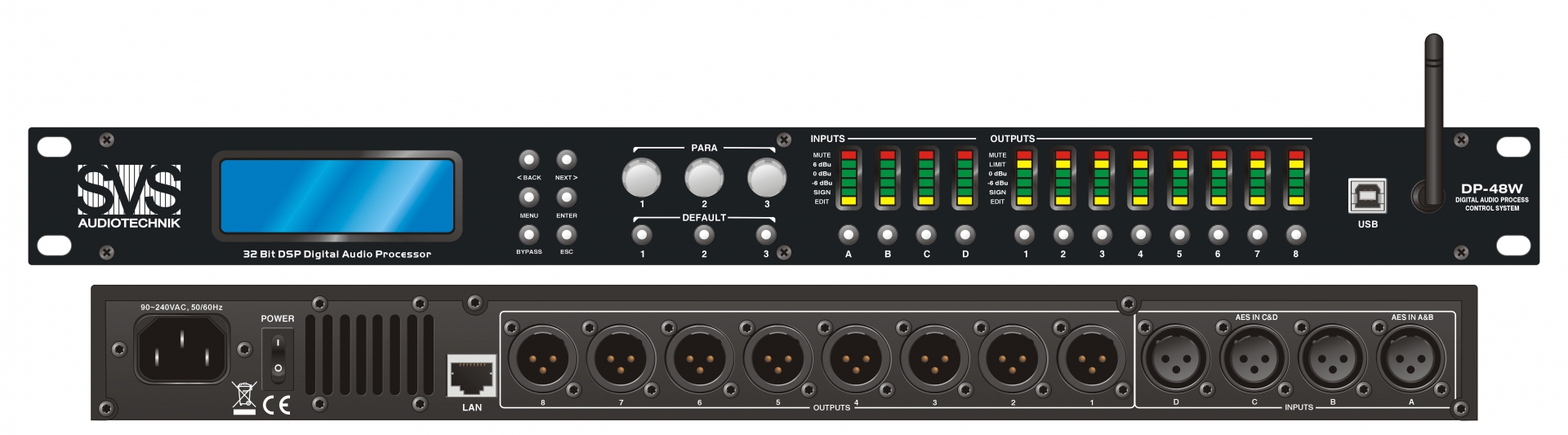 SVS Audiotechnik DP-48W Цифровой процессор: 4 входа 8 выходов в Геленджике